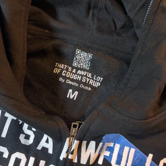 Awful Lot Of Cough Syrup zip up Hoodie - Picture 4 of 4